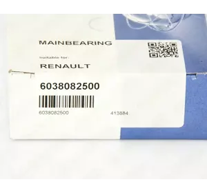 Вкладыши коленчатого вала на Renault Trafic II 2003->2014 2.5dCi — NPR-NE - 6038082500