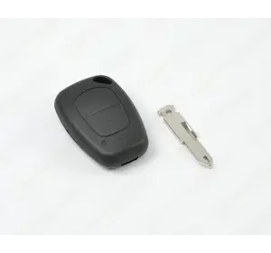Корпус ключа с платой и язычком, на 2 кнопки на Renault Trafic II 2001->2014 - DSP (Китай) - PG350
