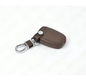 Кожаный чехол на корпус ключа (коричневый) на Renault Trafic II 2001->2014 - DSP (Китай) - PGCASEBROWN