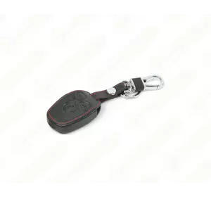 Кожаный чехол на корпус ключа (черный) на Renault Trafic II 2001->2014 - DSP (Китай) - PGCASEBLACK-3