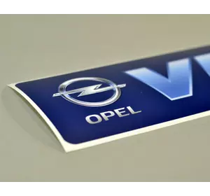 Наклейки на порожки (СИНИЕ) матовые на Opel Vivaro A 2001->2014 — Украина - TN205M