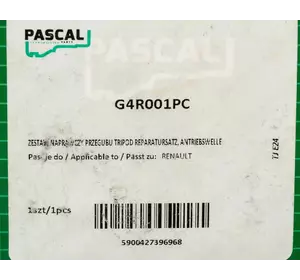 Тришип на Renault Trafic II 2001->2006 1.9dCi+2.0dCi+2.5dCi — Pascal - G4R001PC