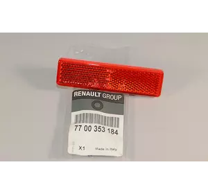Отражатель в заднем бампере (красный) на Renault Trafic 2001-> — Оригинал RENAULT - 7700353184