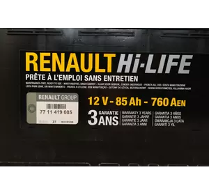 Аккумулятор L5 85AH на Renault Trafic II 2001->2014 — Renault (Оригинал) - 7711419085